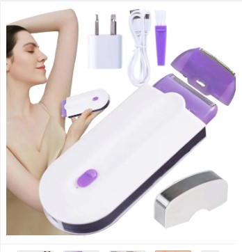 Finishing Touch Beauty Tools Silky Smooth Hair Eraser, Painless Hair Removal Tool, Women Laser Rechargeable Epilator Remover, Smooth Touch Hair Removal Razor Sensor