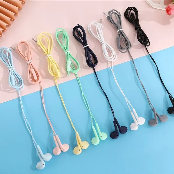 Earphones In-ear Stereo Bass with Mic Headphones Earbuds for Sports Samsung iPhone 6