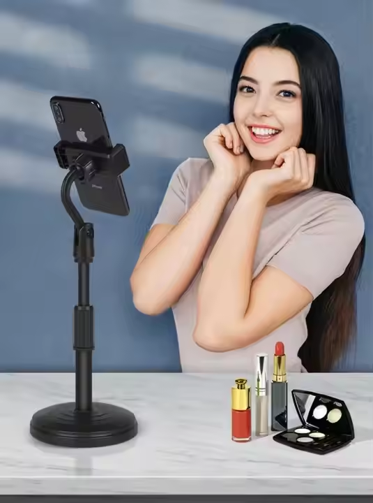Retractable L7 Phone Stand Holder Multifactional Mobile Stand For Live / Vlogs Special Design For Heavy Duty Carry